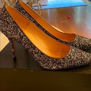 J.Crew Elsie Glitter pumps
